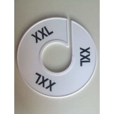 Klika -  Maatring 11 cm wit/zwart XXL
