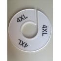 Klika -  Maatring 11 cm wit/zwart 4XL