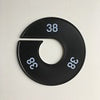 Klika -  Maatring 11 cm zwart/wit 38