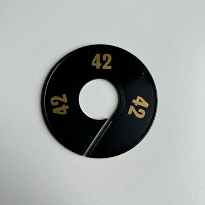 Klika -  Maatring 11 cm zwart/goud 42