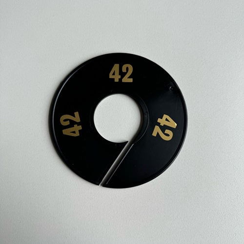 Klika -  Maatring 11 cm zwart/goud 42