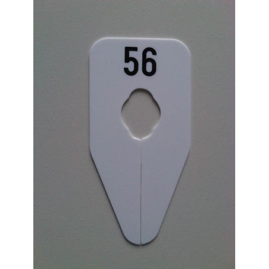 Klika -  Maataanduider ovaal zwart/wit 50