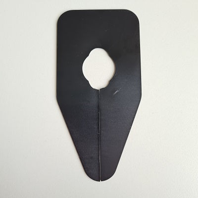 Klika - Größenindikator oval schwarz unbedruckt 140 Stück