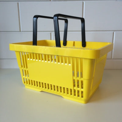 Klika - Einkaufskorb gelb 2 Griffe 22 Liter