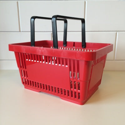 Klika - Einkaufskorb rot 2 Griffe 22 Liter