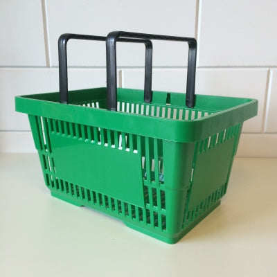Klika - Einkaufskorb grün 2 Griffe 22 Liter
