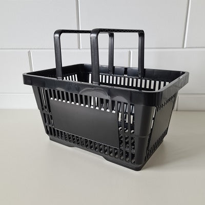 Klika - Einkaufskorb schwarz 2 Griffe 22 Liter
