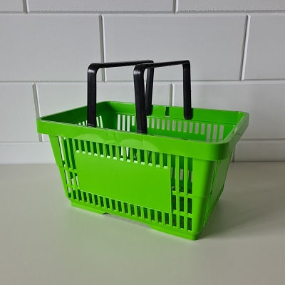 Klika - Einkaufskorb HELLgrün 2 Hand 22 Liter