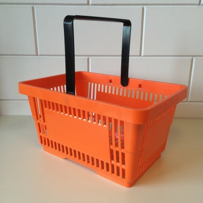 Klika - Einkaufskorb orange 1 Griff 22 Liter 20 Stück