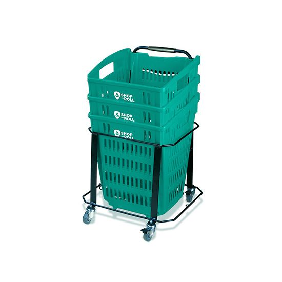 Klika - Einkaufskorb 52L Shop Roll schwarz GROSS