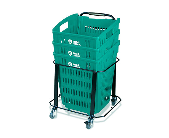Klika - Einkaufskorb 52L Shop Roll schwarz GROSS