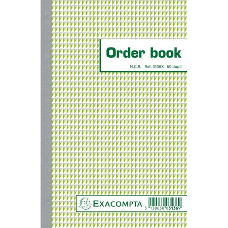 Exacompta - Bestellbuch 210x135mm 50x2 Blatt
