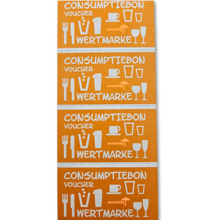 Combicraft - Verbrauchsgutschein UV-Schutz 500 Stück orange | 5 Stück