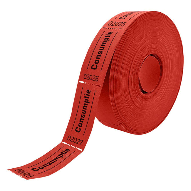 Combicraft - Verbrauchsgutschein 57x30mm 2-seitig 2x1000 Stück rot
