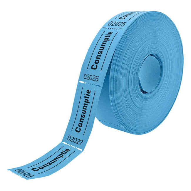 Combicraft - Verbrauchsgutschein 57x30mm 2-seitig 2x1000 Stück blau