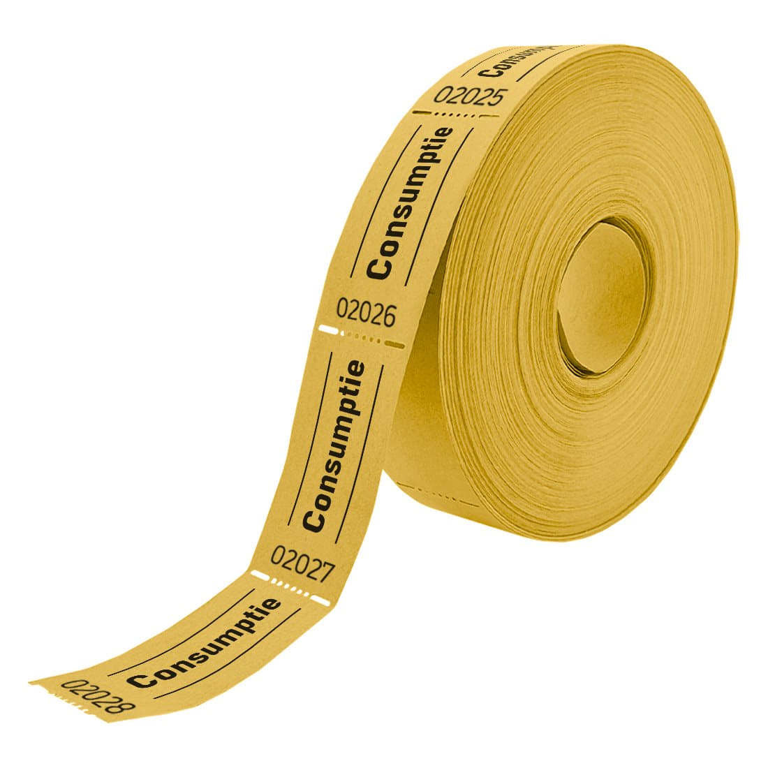Combicraft - Verbrauchsgutschein 57x30mm 2-seitig 2x1000 Stück gelb