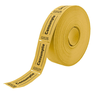 Combicraft - Verbrauchsgutschein 57x30mm 2-seitig 2x1000 Stück gelb