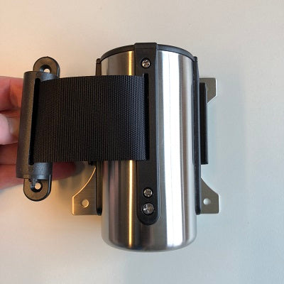 Klika -  Toegangsriem chroom met zwarte riem