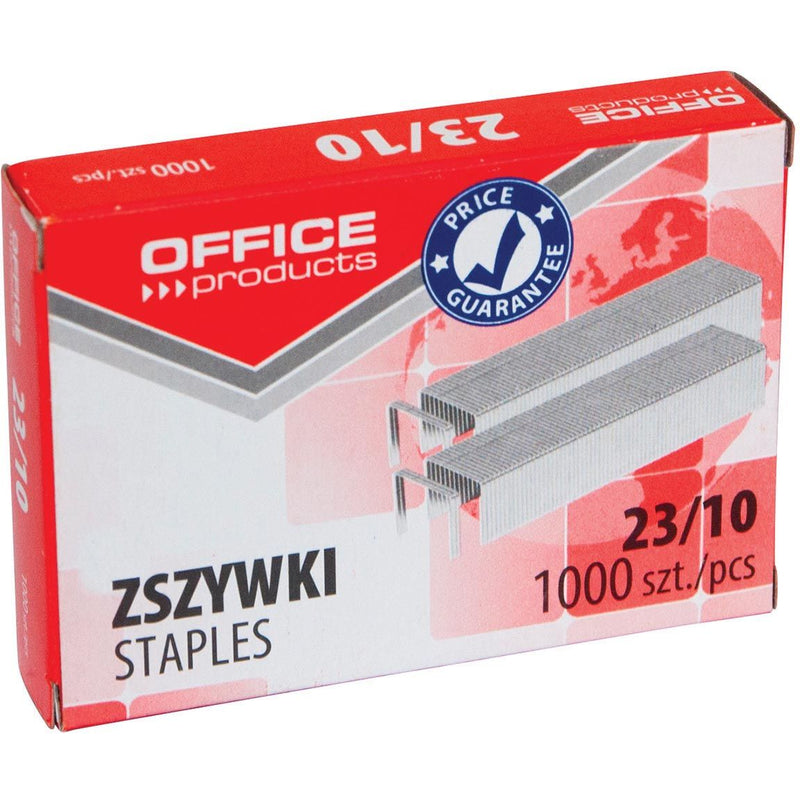 OFFICE products -   nietjes 23-10, metaal, doos van 1000 stuks