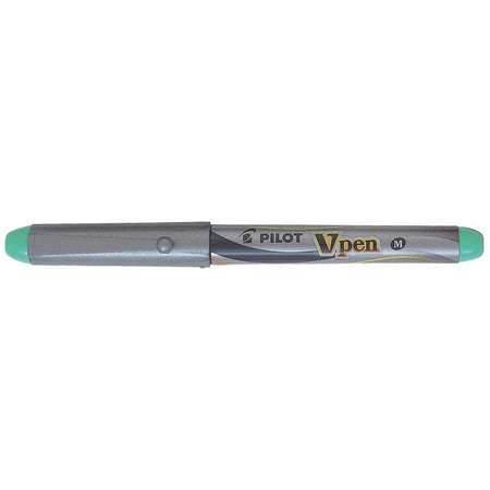 Pilot - Füllfederhalter V-Pen Silbergrün