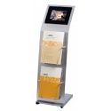 Klika - Digi-Infosäule mit 8 Bildschirmen und 2x A4