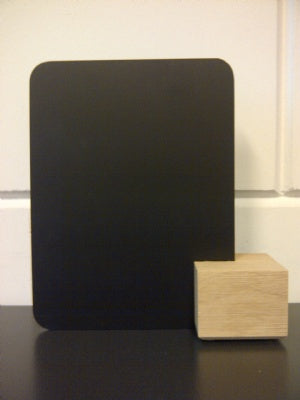 Klika - Kreidetafel A5 mit Eichenblock 60x60x48 12 Stück