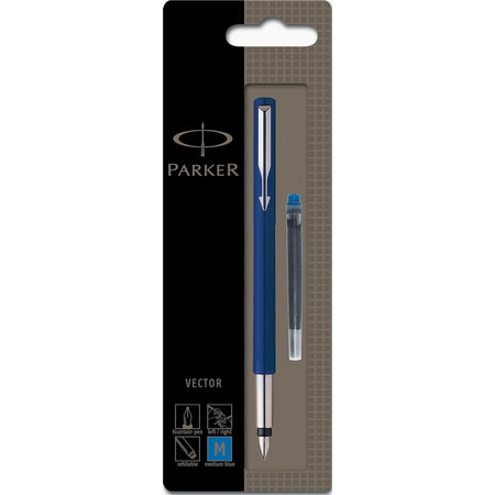 Parker - Vector Füllfederhalter blau, auf Blister