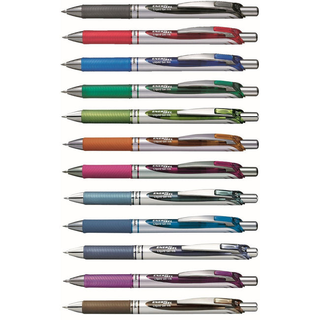 Pentel -  Gelschrijver  bl77 energel m oranje | 12 stuks