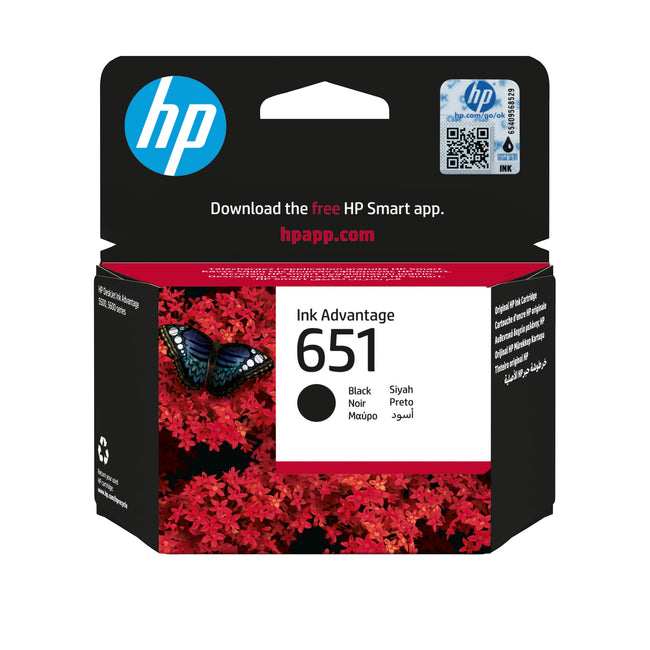 HP -  Inktcartridge  c2p10a 651 zwart