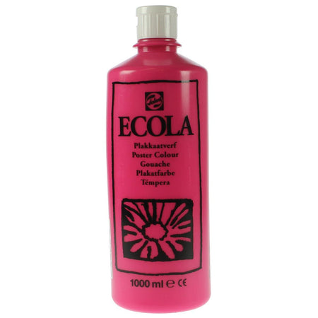Talens - Ecola Gouache 1000 ml Flasche, Tyrian Pink (Magenta)