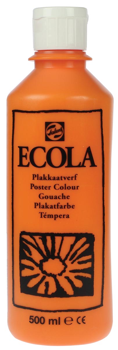 Talens - Ecola Gouache 500 ml Flasche, Orange