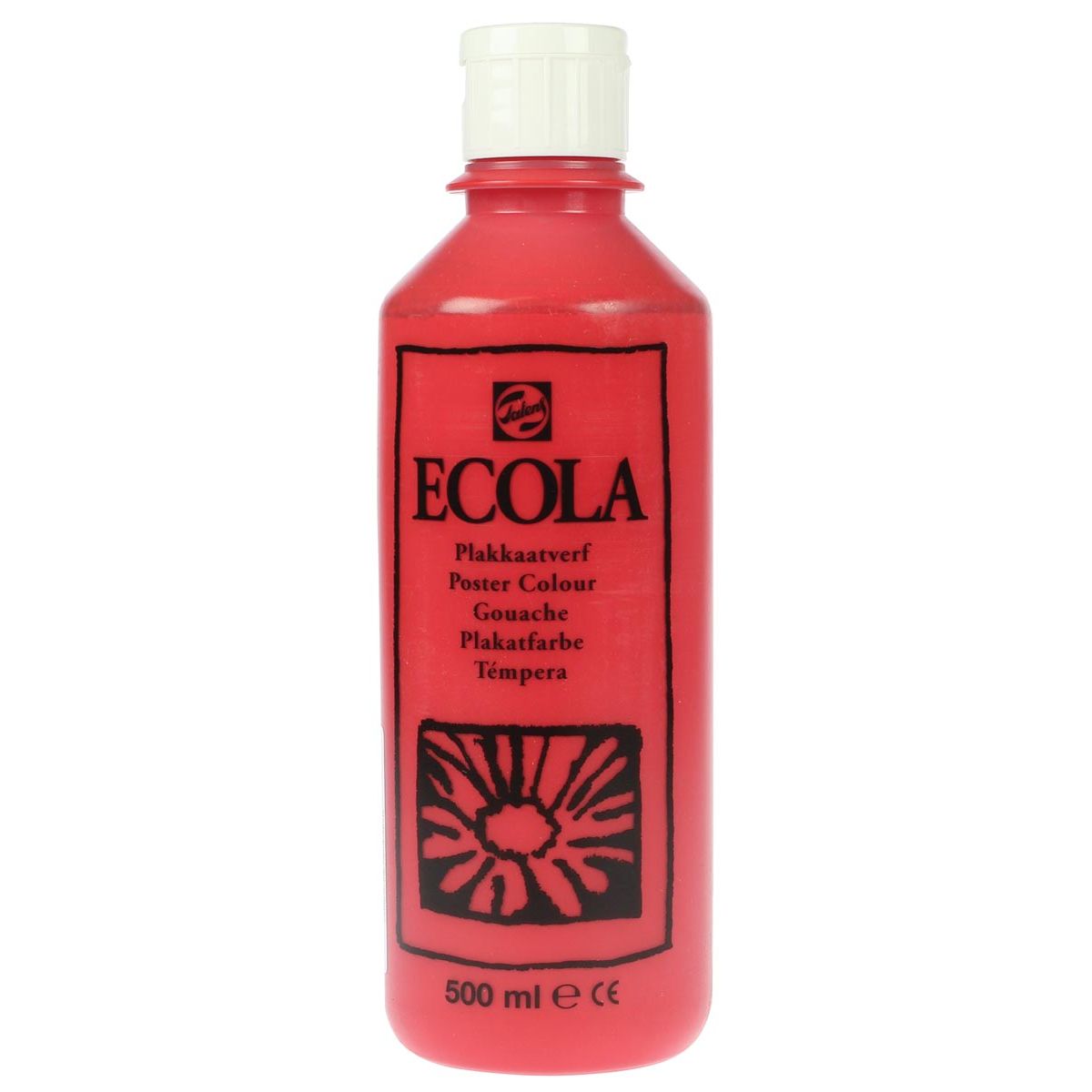 Talens - Ecola Gouache 500 ml Flasche, Scharlachrot