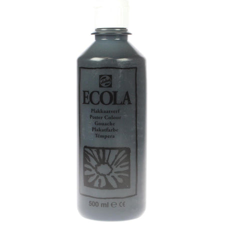 Talens - Ecola Gouache 500 ml Flasche, schwarz