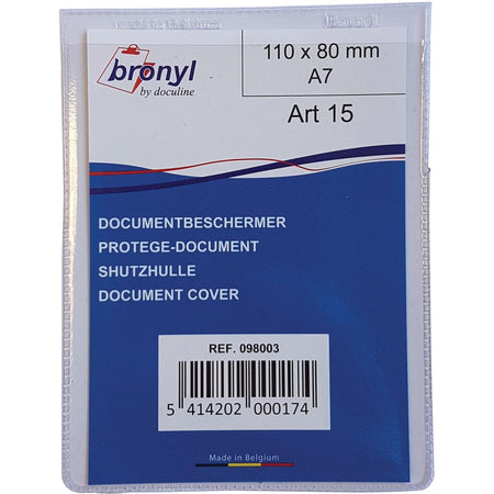 Bronyl – U-Ordner aus transparentem PVC von 180 Mikron, ft A7