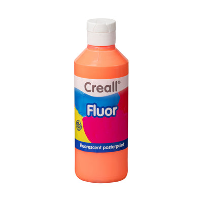Creall - Posterfarbe Fluororange 250ml | 6 Stück