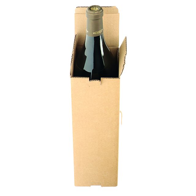 IEZZY - Versandkarton Flasche Karton braun 90x90x360mm