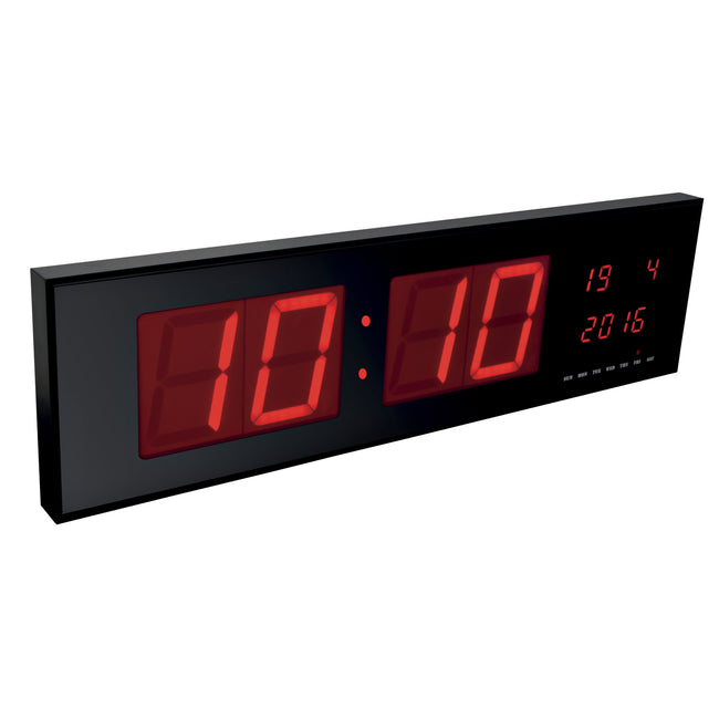 Perel - Wanduhr mit LED-Anzeige