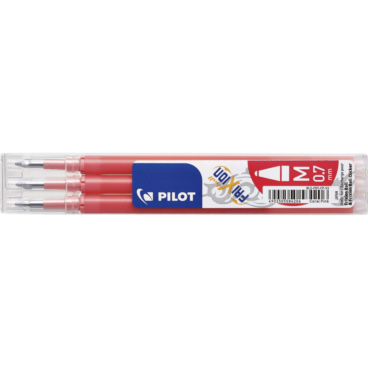 Pilot - Tintenroller-Mine FriXion Medium Coral Pink im 3er-Set