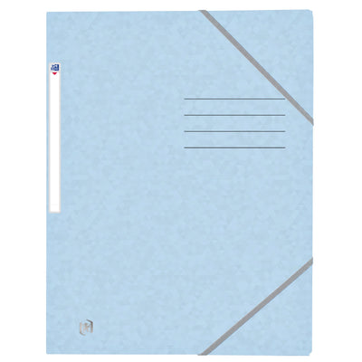 Oxford - Elastomap Top File+ A4 3 Klappen 390gr pastellblau | 10 Stück