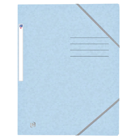 Oxford - Elastomap Top File+ A4 3 Klappen 390gr pastellblau | 10 Stück