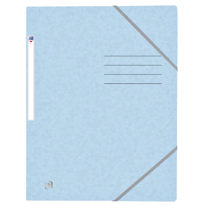 Oxford - Elastomap Top File+ A4 3 Klappen 390gr pastellblau | 10 Stück