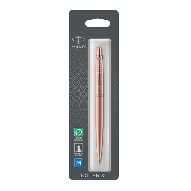 Parker - Jotter XL Kugelschreiber Monochromes Roségold, mittlere Blisterpackung mit 1 Stück