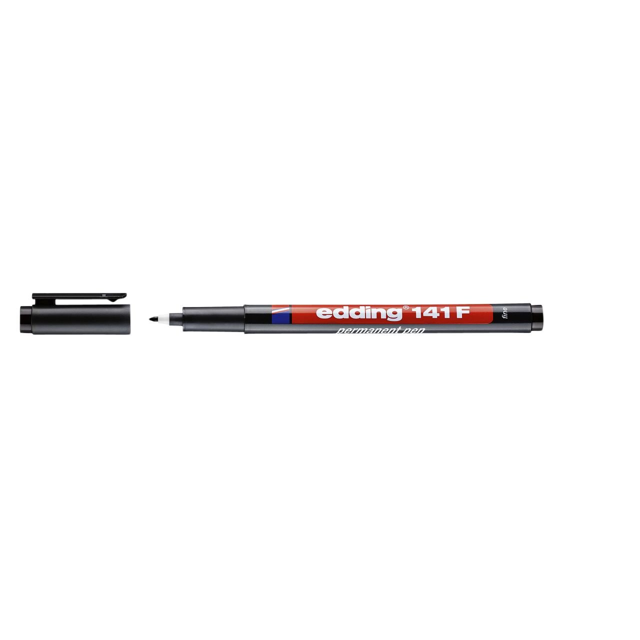 Edding - Filzstift 141 rund 0,6mm schwarz | 10 Stück