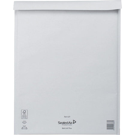 Mail Lite -   luchtkussenenveloppen, wit, K/7, 350 x 470 mm, doos van 100 stuks