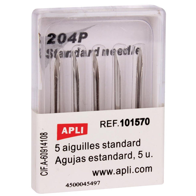Apli - Nadeln für Standard-Textilpistole, Schachtel mit 5 Stück
