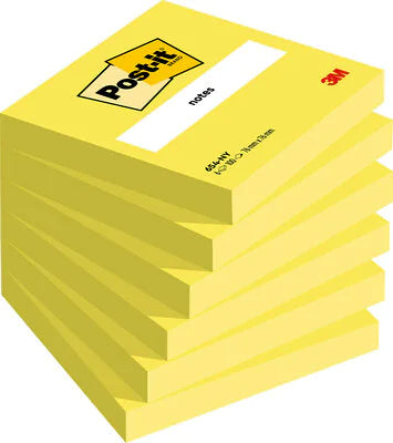 Post-it - Notizblock 654 76x76mm neongelb 100 Blatt | 6 Stück