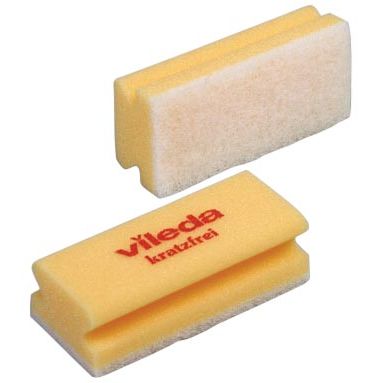 Vileda - Schwamm Glitzi Quattro, gelb, 10er Pack