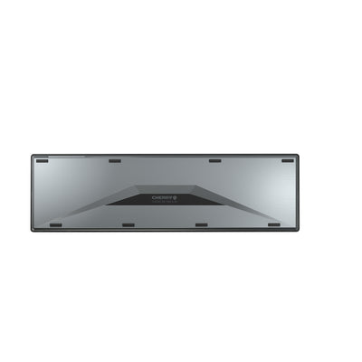 CHERRY -   DW 9500 SLIM toetsenbord Inclusief muis Universeel RF-draadloos + Bluetooth AZERTY Belgisch Zwart, Grijs