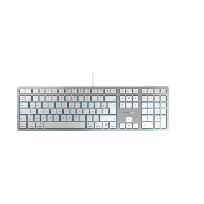 CHERRY -   KC 6000C FOR MAC toetsenbord Universeel USB AZERTY Frans Zilver