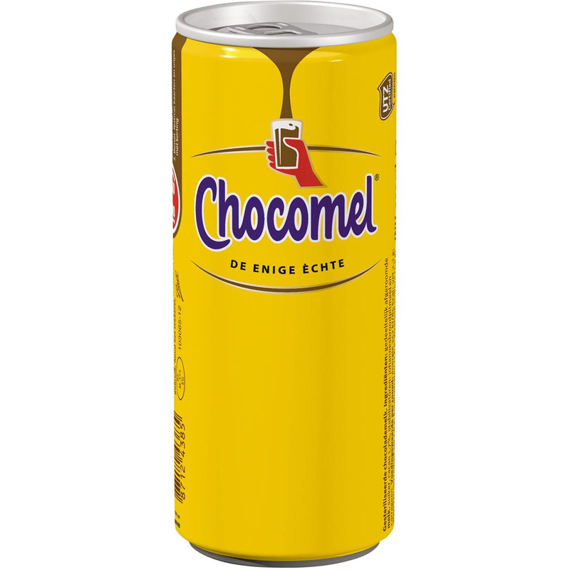 Chocomel -  chocolademelk, blik van 25 cl, vol, pak van 24 stuks